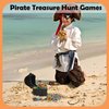 AiFanS Treasure Chest for Kids Prizes,Plastic Treasure Chest with 288 Treasure Gold Coins and Gems,Jewels- Perfect for Pirate Themed Parties and Games