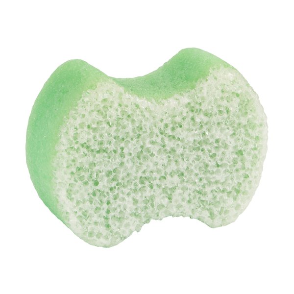 Spongeables Pedi-Scrub Foot Buffer, The Soap is in The Sponge, Contains Tea Tree Oil, Foot Exfoliating Sponge with Heel Buffer and Pedicure Oil, 20+ Washes, Green apple Scent, 2oz Sponge, 1 Count