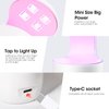 Gellen Solid Nail Glue Gel Kit, 15g Gel Nail Glue and 8w Mini UV Light LED Lamp for Nail Cured, Solid Press on Nail Glue for Acrylic Fake Nail Tips, Solid Gel Glue for Nails Salon Art DIY at Home