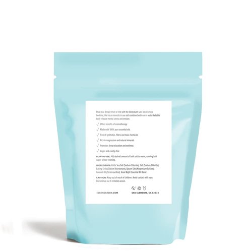 Edens Garden Good Night Mineral Bath Salt (Made with Essential Oils, Epsom & Celtic Sea Salt), 10 oz