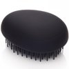 Kent PMB Black Pebble Scalp Massager Shampoo Brush, Shower Brush, and Travel Size Detangling Brush - Scalp Scrubber for Dandruff and Kids Hair Brush Hair Detangler - Hairbrush for Tangles