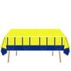 JU XIN 2Pcs Party Tablecloth for Big Eyes Minionss |70.8 x 42.5 Inch| Yellow Cartoon Eyes Birthday Party Supplies