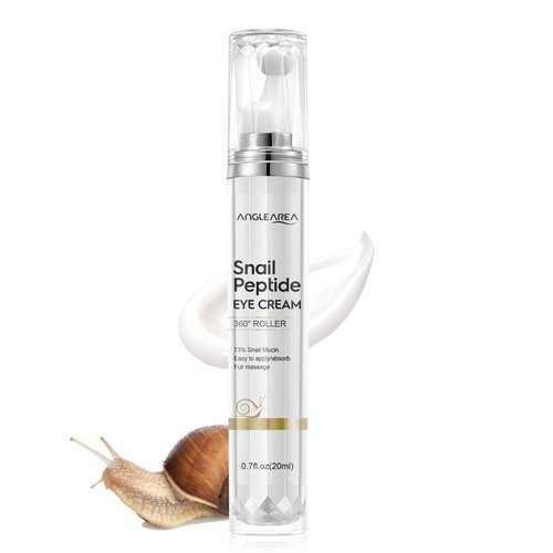 MrCuvaryas Under Eye Cream for Dark Circles And Puffy Eyes, Snail Peptide Energetic Eye Roll-On 3...