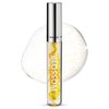Blossom Lip Oil with Olive Oil + Grape Seed Oil, Moisturizing and Hydrating Shimmer Sparkle, Infused with Real Flowers, 3g, Mango