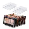 WECHENG 2 Pack Acrylic Eyeshadow Palette Makeup Organizer, 7-Section Cosmetic Storage, Accessories Storage Organizer for Cosmetic, Eye Shadow, Sunglasses, CD Holder