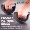 PushX3 Grip Strength Trainer Rings, Rock Climbing & Bouldering, Jujitsu Grip Strength, BJJ Trainer, Hand Grip, Forearm, Stress Relief, Convert PushX3 Pushup Equipment to Stable Pushup Stands