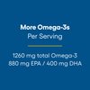 Natural Factors, RxOmega-3 Fish Oil, Pharmaceutical Grade, 1260 mg Omega-3 Per Serving, No Fishy Aftertaste, 240 Count (Pack of 1)