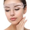 12 Pcs Reusable Eyebrow Stencil, Eyebrow Template with Elastic Band for Beginners (Eyebrow Distance 2.0-3.5cm)