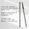 brow pencil by nadia isabel (medium brown) - pencil for brows, eyebrow pencil color, professioanl brow pencil, professional eyebrow pencil, brow styler definer, ultra-fine mechanical pencil