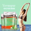 Yovanpur Hard Wax Beads for Brazilian Waxing, At Home Pearl Wax for Bikini, Face, Eyebrow, Legs - 300g (10 Oz) with 10 Wax Spatulas (Light Green-Aloe)