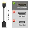 VCE 2-Pack HDMI Male to Female Swivel Adapter HDMI Extension Gold Plated Converter for Google Chrome Cast, Roku Streaming Stick