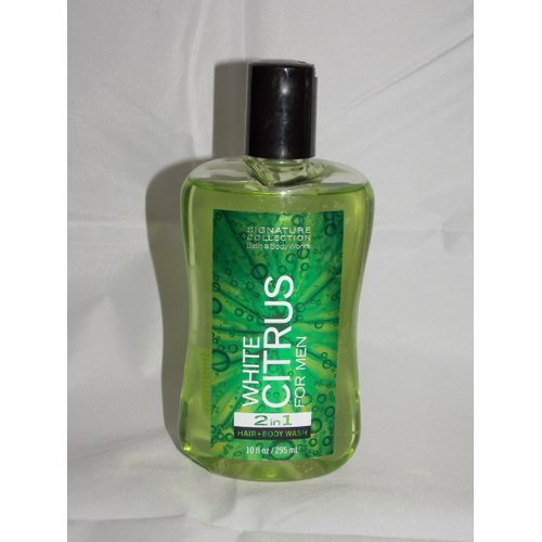 Bath and Body Works New White Citrus for Men 2in1 Hair and Body Wash 10 Oz