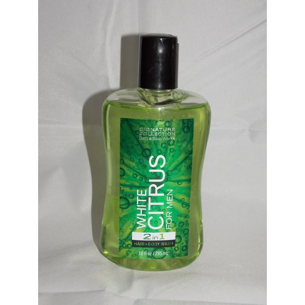 Bath and Body Works New White Citrus for Men 2in1 Hair and Body Wash 10 Oz