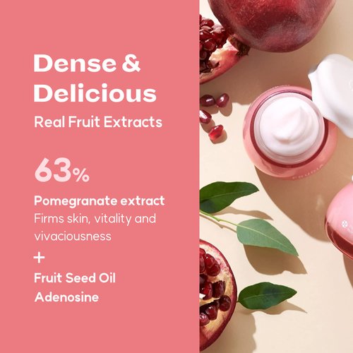 FRUDIA WELCOS Pomegranate Nutri-Moisturizing Cream Mini | Firming Face Cream w/Pomegranate extract, BL-FILL UP, Vegan Collagen | Korean Skin Care Moisturizer Face Cream (0.33 fl oz)