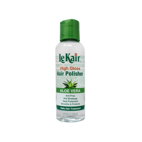 LeKair High Gloss Hair Polisher with Aloe Vera, Anti Frizz, Anti Breakage, Heat Protectant, Smooths & Protects Daily Hair Treatment 4 fl. Oz - 6 Pack
