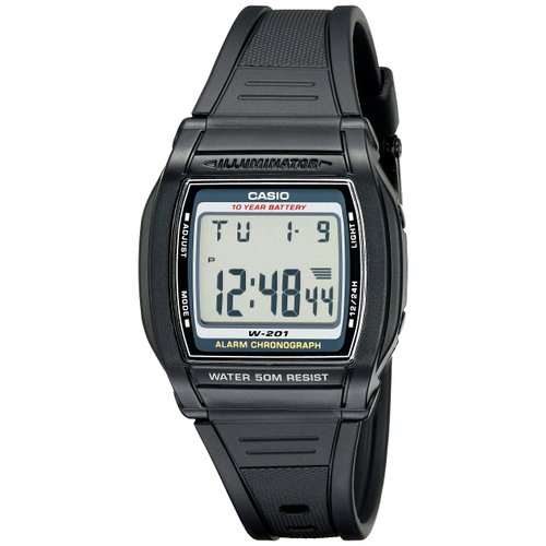 Casio Men's W201-1AV Alarm Chronograph Watch
