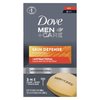 Dove Men+Care Soap Bar For Smooth, Hydrate & Nourishing the Skin - Defense Effectively Washes Away Bacteria, Cream, 3.75 Oz, 6 Count