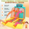 Beria Tabletop Basketball Game Toys - Basketball Toys, 2-Player Desktop Basketball Party Favors, 6 Balls, Indoor Basketball Shooting Game for Kids and Adults, Gift for 8-12 Year Old Kids Boys/Girls