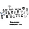Replacement Parts for Little-People Christmas Nativity Playset - Replacement 2 Sheep Figures ~ Works with FPT07, DPX53, J2404 and Many Other Sets