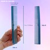 Allegro Combs 420 Hair Stylist Barbers Cutting Combs Beard Comb Mustache Mens Women Toddler Boys Braiding Hair Parting Usa 3 Pc. (Teal)