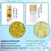 DAGEDA Gold Body Glitter Stick, Mermaid Face Glitter Makeup Holographic Sequins, Hair Glitters Eyeshadow Body Shimmer for Rave Accessories,Glitter Face Paint for Women Rave Festival