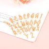 KALIONE 104 Pieces A-Z Alphabet Letter Charms, Gold Jewelry Charms for Making Jewelry, Alloy Spacer Beads, Metal Letter Pendant Charms for Bracelets Necklace Earring Jewelry DIY Crafts Making Supplies