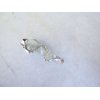 Generic Platinum gray white stone silver metal alligator hair claw clip clamp for fine