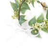 Bubbmi Green Flower Wreath Fairy Costume Headband with Pendant, Woodland Elf Cosplay Outdoor Wedding Bridal Headpiece for Women Girls(ZM01GREEN)