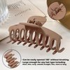 1st Choice 3 Pieces Clincher Combs Banana Combs Banana Clip Grip Comb Fishtail Fish Hair Lady Fish Shape Ponytail Banana Clip Girls Long Women Clamp Accessory (Brown Set)