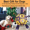 CLAMADO Dog Toys Soccer Ball with Straps, Interactive Dog Toys for Tug of War, Dog Water Toy, Durable Dog Balls for Small & Medium Dogs,Outdoor Dog Balls for Small,Puppy Birthday（6 Inch）