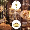 12 Pieces 1.65 Inch Floating Candles for Wedding Centerpiece, Small Unscented Floating Candles Round Tea Lights Candles Metallic Smooth Wax Floating Disc Candles for Dinner Home Decor (Gold)