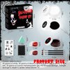 Ganbaro® Face Painting for Halloween Face Makeup Kit with Tools Oil Based Black White Red Body Painting Liquid Fake Blood Paste Painting Cosmetic Bag for Halloween, Art Cosplay, Dress Up Party