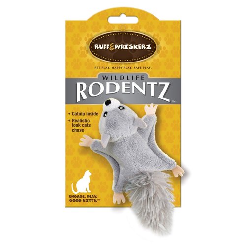 Ruff &amp; Whiskerz Rodentz Squirrel Catnip Cat Toy