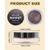 Shimmer Cream Eyeshadow, Ultra-Blendable Glitter Eye Shadow with Moisturizing Formula, Waterproof Long Lasting & Highly Pigmented, Single Creme Eyeshadow Pot Highlighter Makeup for Women-06#Sliver