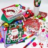 Cinrobiye 144 Pieces Merry Christmas Party Favors Max Holiday Coloring Books Squishy Gift Stacking Crayons Tattoo DIY Sticker Stampers Class Reward Prizes for Christmas Holiday Winter Party supplies