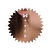 Aneneiceera Vintage Butterfly Pearl Drop Earrings Gold Pearl Chain Earrings Long Pearl Tassel Earrings White Butterfly Stud Earrings Wedding Pearl Earrings Jewelry for Women