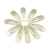 Dofash 20Pcs Snap Hair Clips Hair Grips Metal Hair Clips 5Cm/2In Hair Accessories For Girls (Blonde)