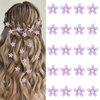 YISSION 20Pcs Mini Purple Flower Hair Clips for Girls Women Cute Hair Pins Small Hair Clips Flower Clips for Hair Wedding Hair Barrettes Bridal Hair Accessories for Girls Women