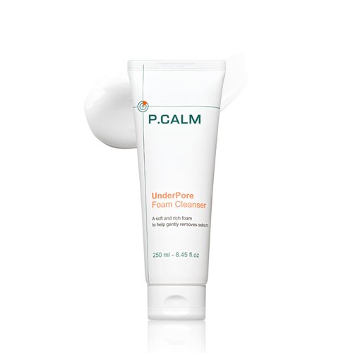 P.CALM Underpore Facial Foaming Cleanser 250 ml | Vegan Deep Pore Cleansing Facial Wash for Sensitive Skin | Korean Skincare