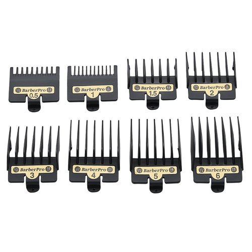 8 PCS Clipper Guards for BaBylissPRO Barberology FX870,FX890,FX825 and FX673 Clippers,Fit for Babyliss Clipper Guards with Metal Clip-Cutting Lengths 1/16-3/4 inch Attachment Combs Set