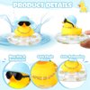 Sotiff Mini Rubber Ducks Bulk for Kids Children Cute Yellow Duck Toy for Dashboard of Car Bathtub Ornaments with Sunglasses Swim Ring Mini Hat Necklace and for Baby Shower(24 Sets,Cute)