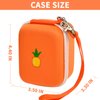 Case for Bitzee Interactive Toy Digital Pet and Case, Hard Carrying Holder for Virtual Electronic Pets React to Touch, Protective Container for AA Batteries and Other Accessories (Box Only)-Orange
