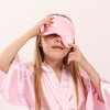 LaVenty Spa Party Favors Spa Party Supplies Spa Party Robe Satin Makeup Headband Blindfold Sleep Eyemask for Birthday Party