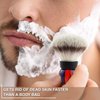 Frank FS shaving Mens Synthetic Hair Shaving Brush for Men's Personal and Professional Shaving Gift to Father Husband
