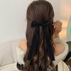 Tassel Ribbon Bow Hair Clips Bowknot Hair Clip 2Pcs Hair Bows Clips for Women Girls Bow Hair Barrette Bow Ribbon Hair Clip Bowknot Hair Ribbons for Women Ribbon Bows Hair Clips