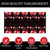 2pcs red and Black Birthday Party Tablecloth red and Black Happy Birthday Tablecloth boy girl Party Supplies Decorations 87 inches x 51 inches for red and Black Birthday party supplies (red and black)