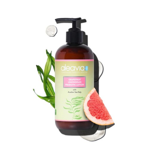 Aleavia Grapefruit Lemongrass Prebiotic Body Lotion – Lightly Scented, All-Natural Moisturizing B...