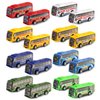 HSMQ 16 Pcs Pull Back City Bus Vehicles Toys Set, Mini Pull Back Cars for Kids Toddlers, Friction Powered Racing Vehicles Bulk Toys, Party Favors Goodie Bags Stuffers Pinata Fillers for Boys Girls