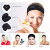 Onwon 2 Pack Facial Spa Headband with Magic Tape - Head Wrap Terry Cloth Headband Stretch Towel Headband for Bath, Makeup, Yoga and Sport, Black