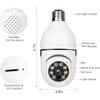 2Pcs Light Bulb Security Camera 2.4GHz & 5G WiFi Outdoor, 1080P E27 Light Socket Security Camera, Indoor 360° Home Security Cameras, Full Color Day and Night, Smart Motion Detection (2PCS, Support 5G)